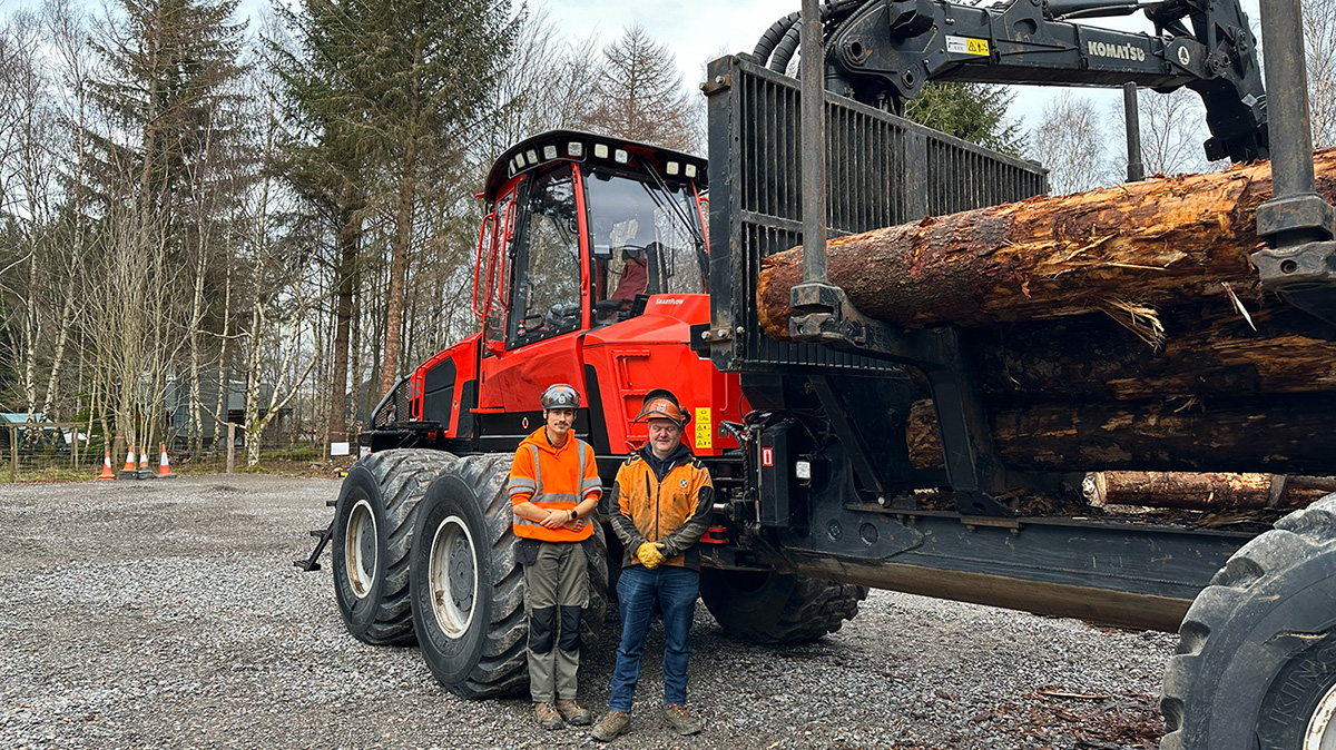 Specialist machine enhances forestry training at UHI Inverness