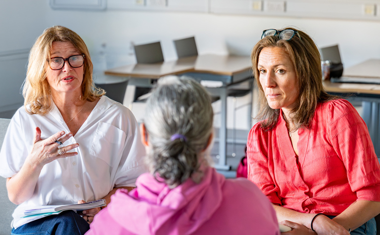 Trio of counselling students