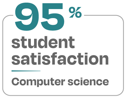 95 percent student satisfaction computer science