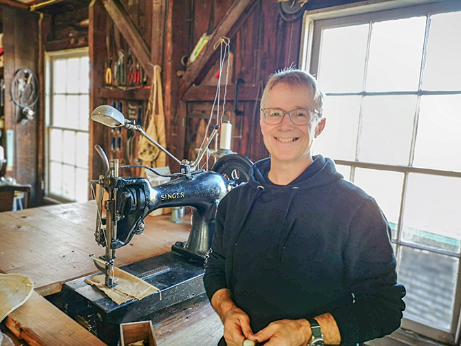 UHI Orkney’s Mark Shiner recognised nationally for traditional sailmaking