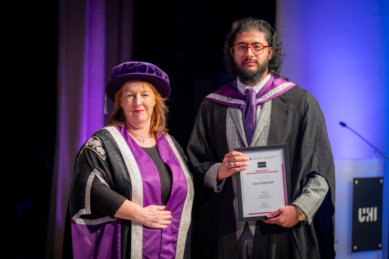 Saud Badshah with Vicki Nairn