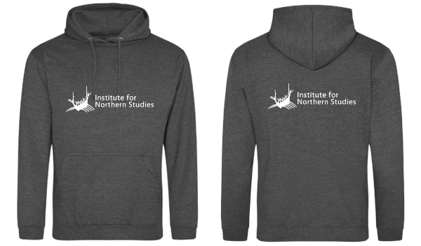 A photograph of a INS Hoodie mock up