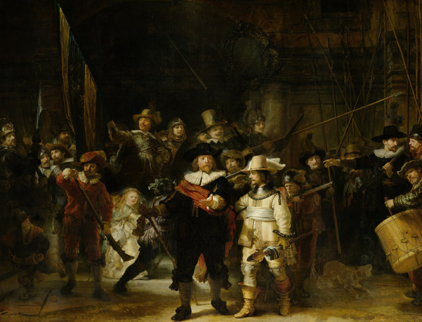 Rembrandt's 'The Night Watch' Source Wikimedia Rembrandt's 'The Night Watch' Source Wikimedia