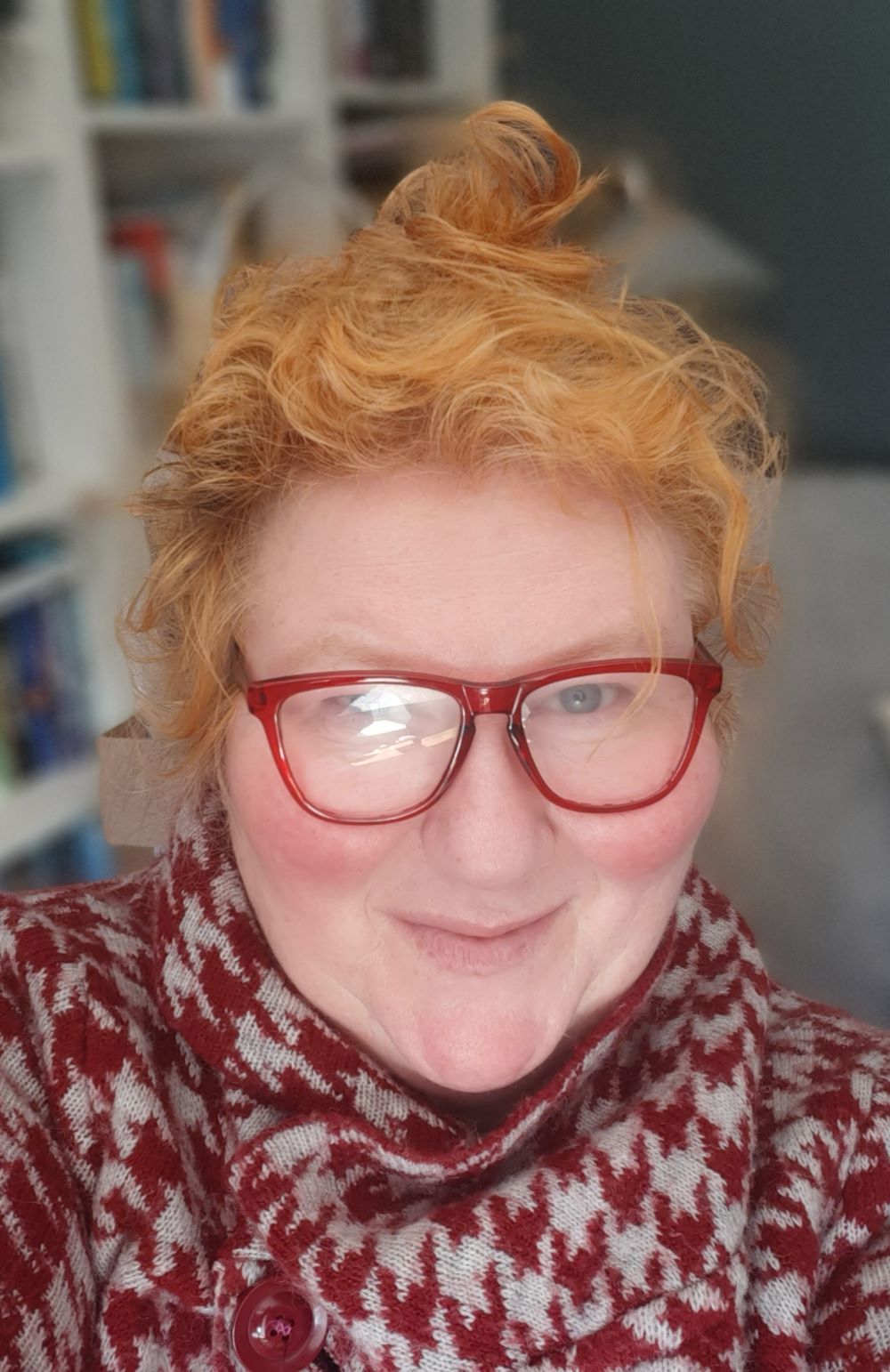 A photograph showing INS Poet in Residence Cáit O'Neill McCullagh