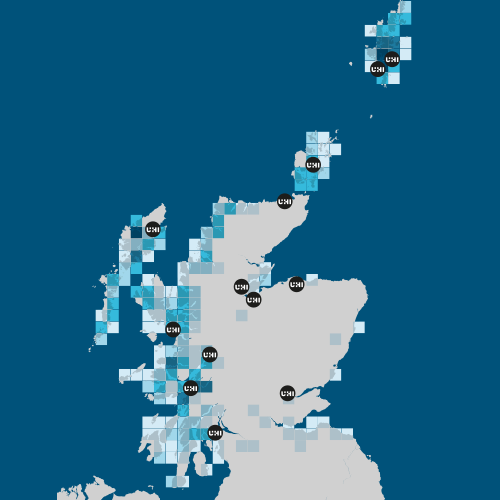 Aquaculture Heat Map with UHI Locations