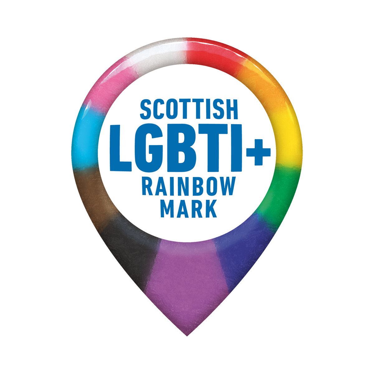 Scottish LGBTI+ Rainbow mark