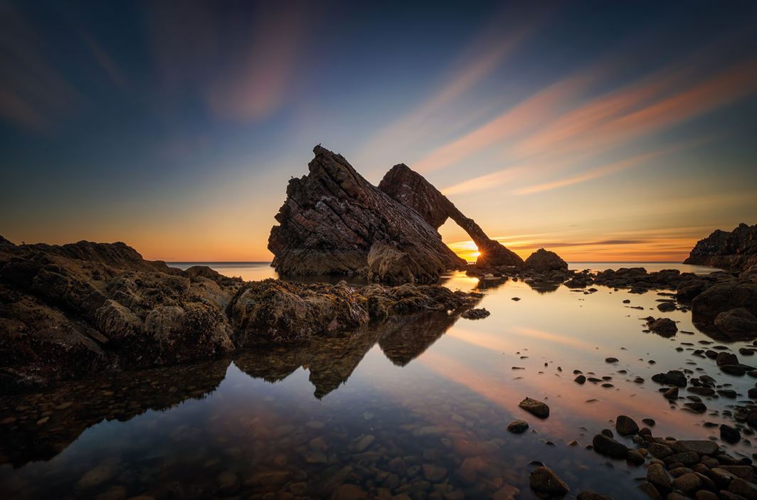 Bow Fiddle Rock, Moray