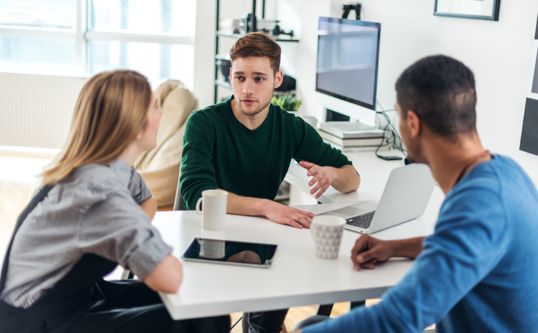 People in a meeting