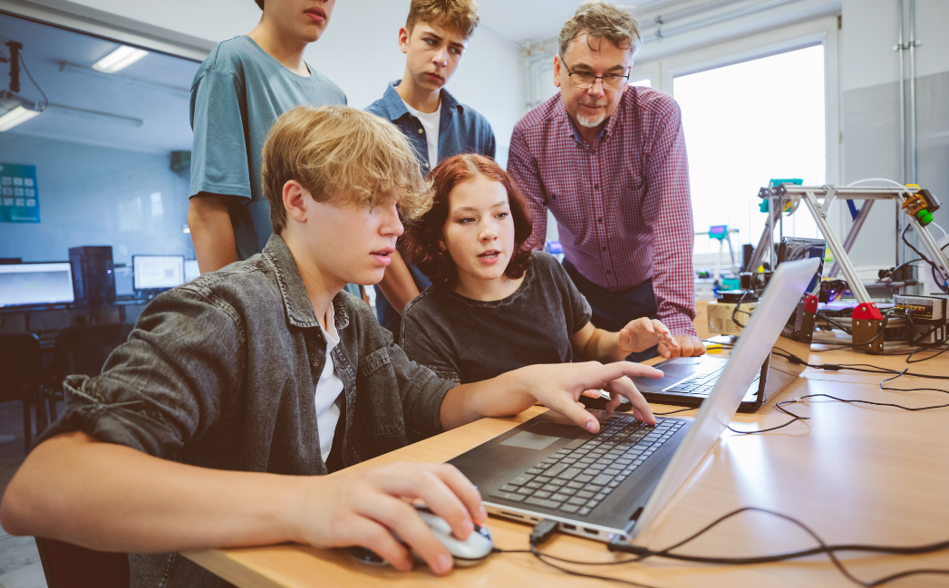 Students in a classroom